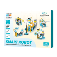 Makerzoid Smart Robot 72-in-1 Intelligent DIY Robotics Kit STEM Toy Educational Leaning Kit Building Robot Kit Birthday Gift for Kids 6+ Makerzoid Smart Robot 72-in-1 Intelligent DIY Robotics Kit STEM Toy Educational Leaning Kit Building Robot Kit Birthday Gift for Kids 6+