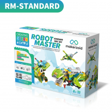 Makerzoid STEAM Programming Building Blocks Robot Master (Standard), 100 in 1 Coding Educational Toy Set for Boys and Girls 6+