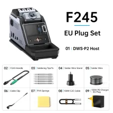 DWS-P2 100W Portable Soldering Station, 18650 Battery, 212℉~842℉ DWS-P2 100W Portable Soldering Station, 18650 Battery, 212℉~842℉