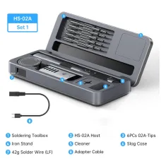 HS-02 Intelligent Soldering Iron with Portable Soldering Toolbox HS-02 Intelligent Soldering Iron with Portable Soldering Toolbox